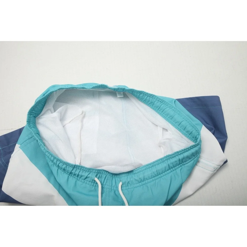 Southern Tide Bathing Suit Swim Trunks Mens Medium Blue White Striped  Lined - Picture 4 of 10